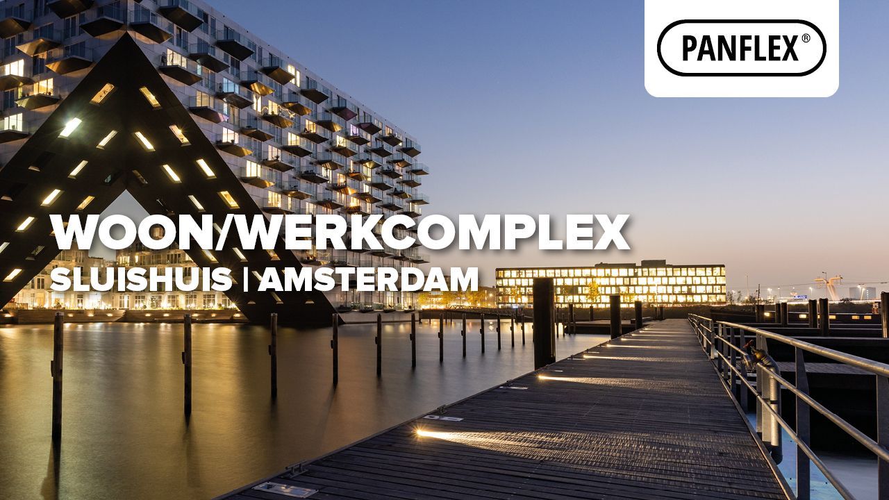 Appartementencomplex Sluishuis Op IJburg voorzien van de Panflex geluiddempers