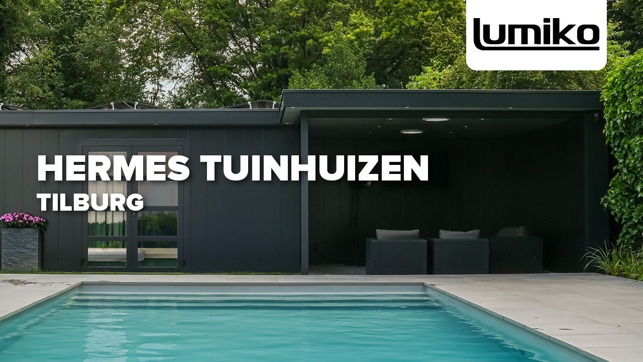 Esthetiek en slimme functionaliteit in Hermes Tuinhuizen met Lumiko Easy-protocol