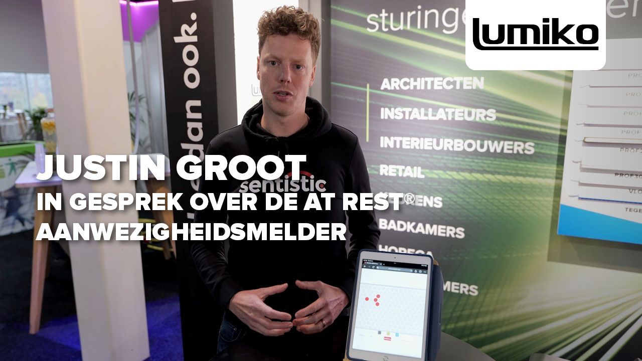 Justin Groot op de Future Lighting beurs | Innovatie in aanwezigheidsdetectie met At Rest®