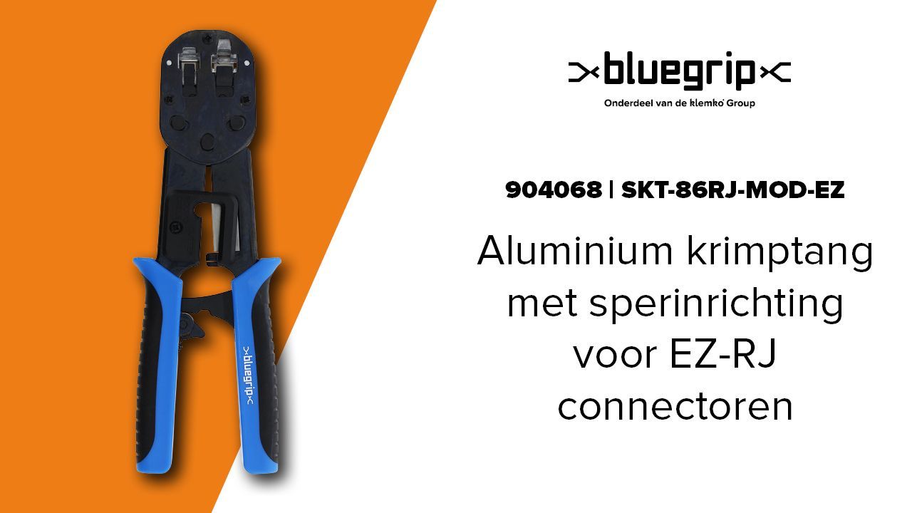 Sperkrimptang voor EZ-RJ connectoren - 904068 | Krimp en knip in één handeling