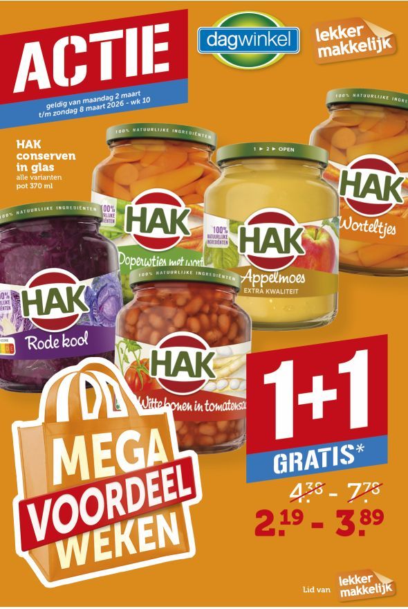 Dagwinkel folder van de week