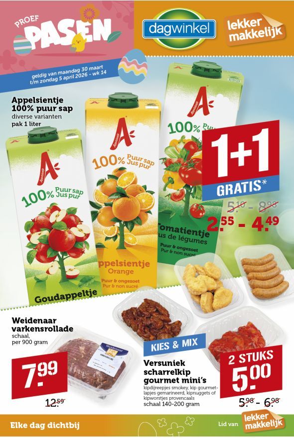 Dagwinkel folder van de week