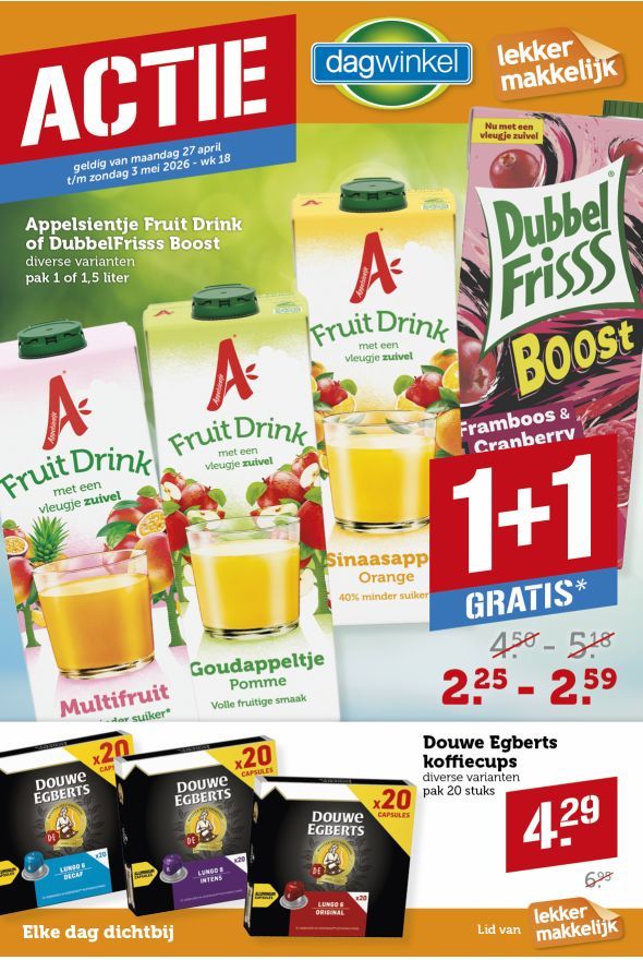 Dagwinkel folder van de week