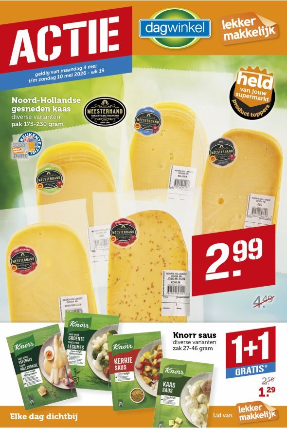 Dagwinkel folder van de week