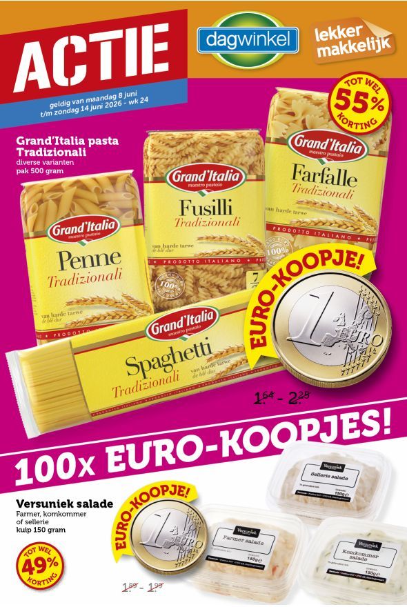 Dagwinkel folder van volgende week