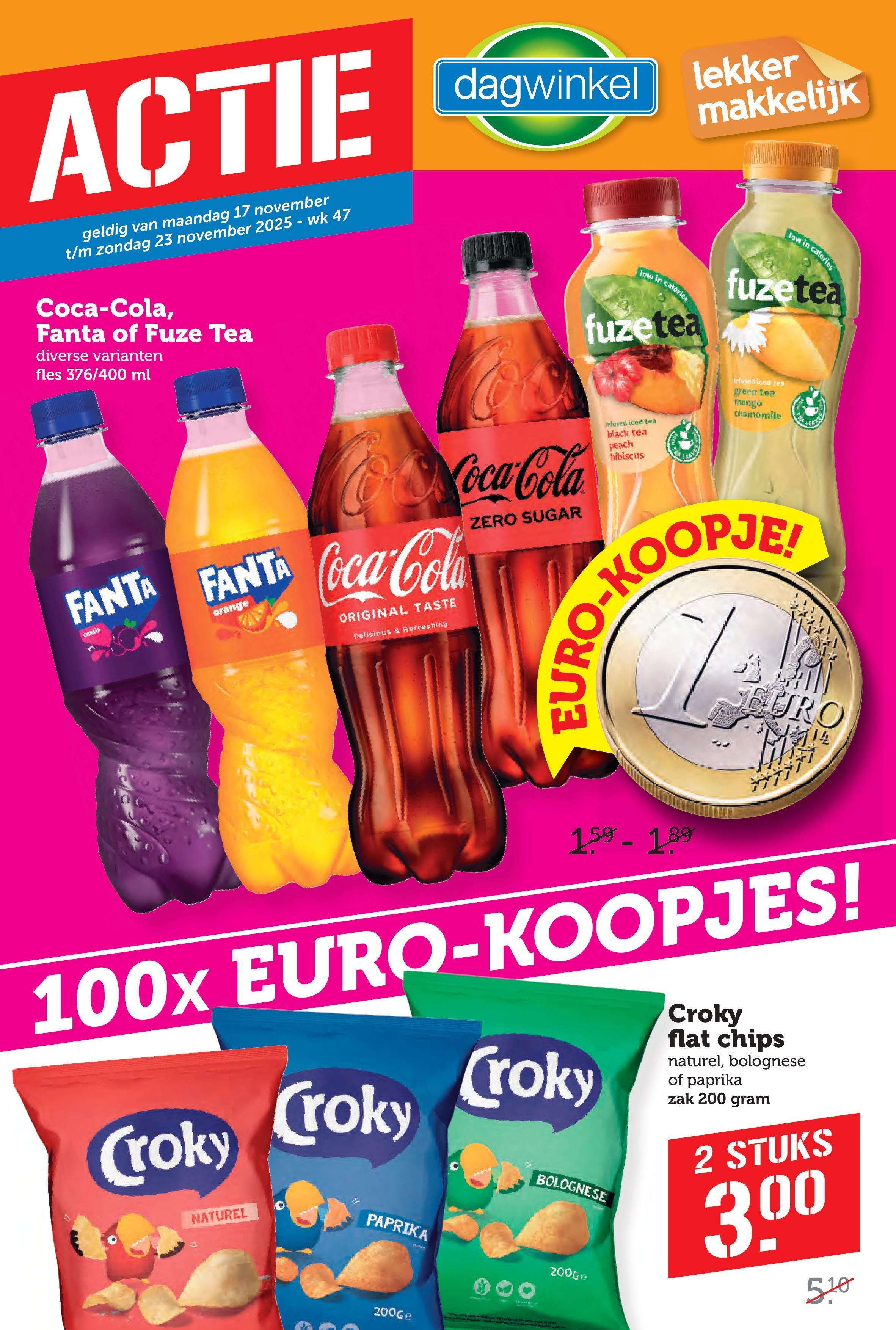 Dagwinkel folder van de week