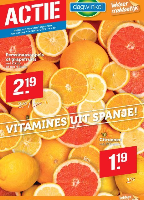 Dagwinkel folder van volgende week