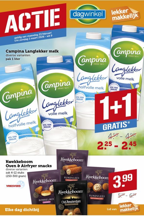 Dagwinkel folder van de week