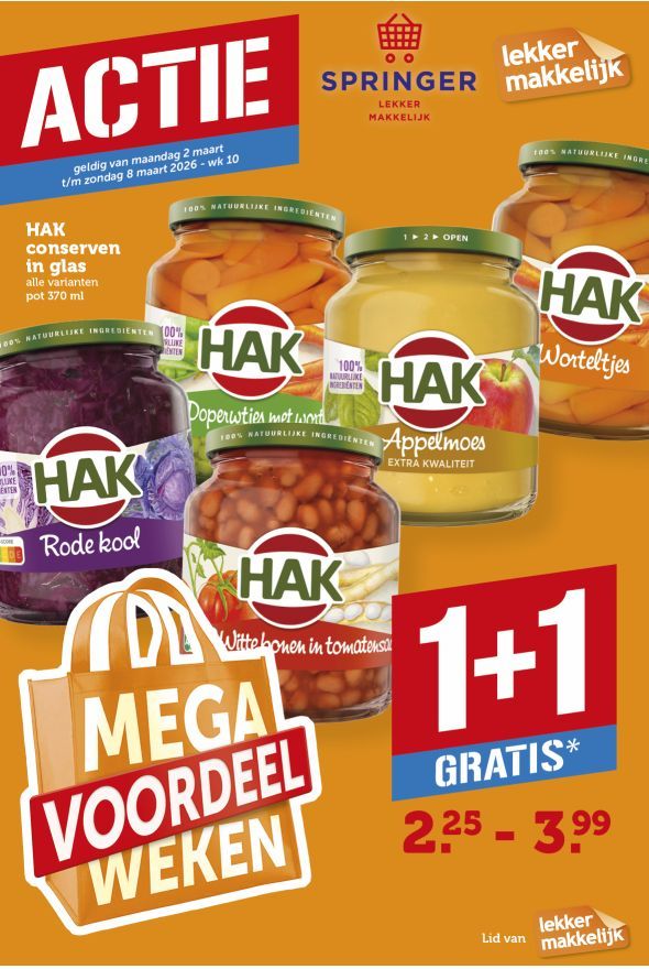 Springer folder van volgende week