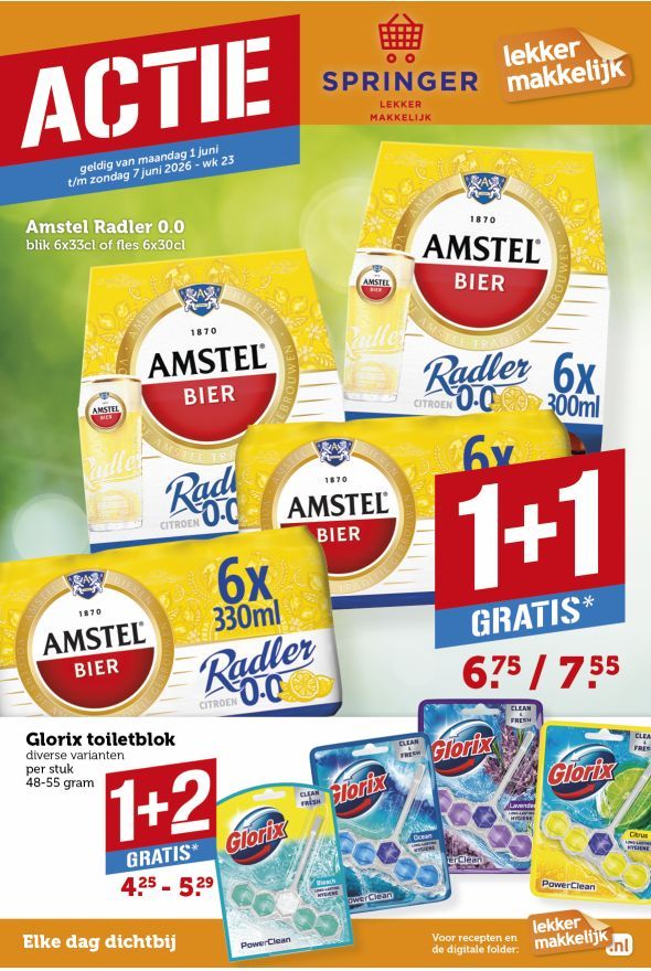Springer folder van volgende week