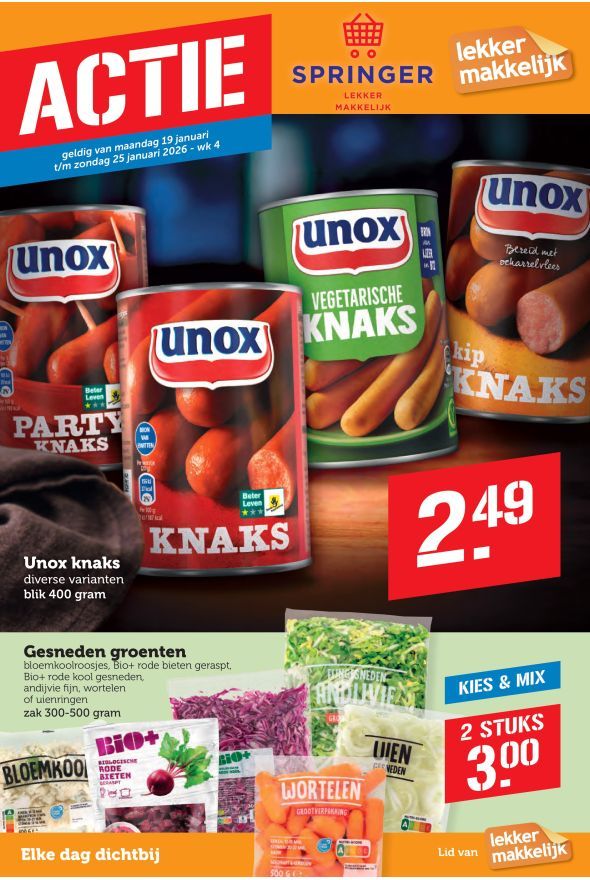 Springer folder van volgende week