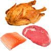 Vlees, gevogelte, vis en vega