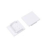 Eindkap voor Profiel 20 opbouw, wit