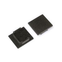 Eindkap voor Profiel 20 opbouw, zwart