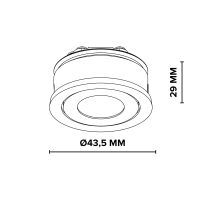 Lumiko Verona COB LED module zwart 3,0W, 500mA, Dim to Warm, IP44