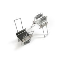 Profiel 20 inbouw montage veer, type U7, inox