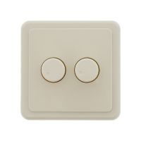 Lumiko afdekking voor de duo led dimmer Peha RAL1013 crème | 891220