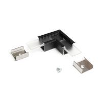 Profiel 20 opbouw hoek 90 graden, zwart