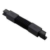 3 fase rails - flexibele connector, zwart (RAL9005)