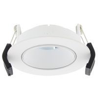 Ronde inbouw armatuur met inzetreflector, wit, 95mm