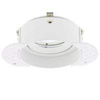 Rond trimless armatuur voor Lumiko modulair, wit, richtbaar