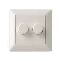 Lumiko afdekking voor de duo led dimmer Gira RAL9010 wit | 891216
