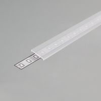 Profiel afdekking C3, klik, transparant, 2 meter