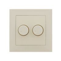 Lumiko afdekking voor de duo led dimmer Berker RAL1013 crème | 891224