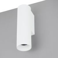Cilindervormig enkelvoudig wand armatuur, voor Lumiko LED modules, wit