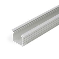 Profiel 20, inbouw, grijs, 2 meter