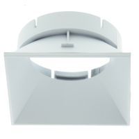 Vierkante inzet reflector 60x60mm, wit