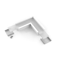 Profiel 30-07 inbouw hoek 90 graden, wit