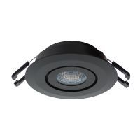Siena COB richtbare LED spot zwart 3,1W, 350mA, 3000K
