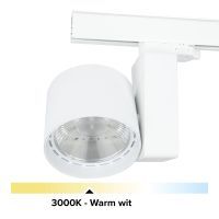 B-Railspot wit, 26W, 2800 lumen, 3000K, 30°, dimbaar