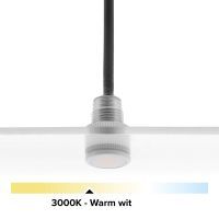 Witte mini LED IP67, 11mm, 0,5W, 3000K, diffuus