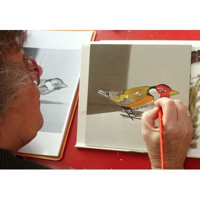 De fijnschilder techniek leent zich bij uitstek voor een realistisch voorstelling. Cursus basis beginselen van het realistisch fijnschilderen schilderen.