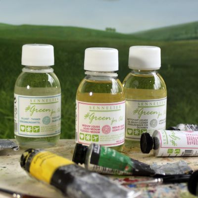 Sennelier Green For Oil zijn mens- en milieuvriendelijke olieverfmediums.