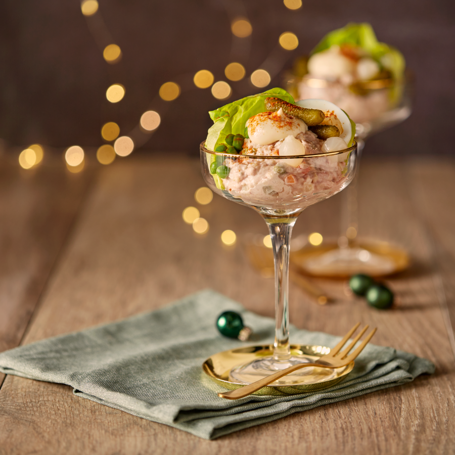 Huzarensalade in een glaasje