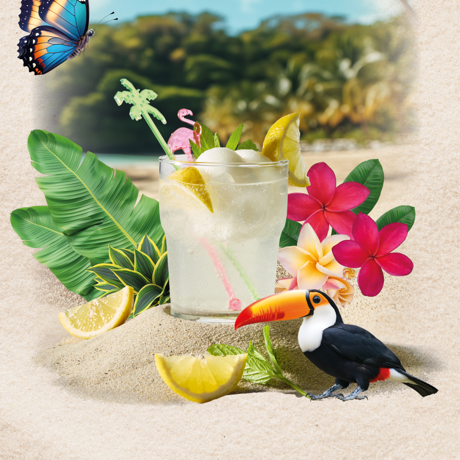 Citrus gember sprite float
