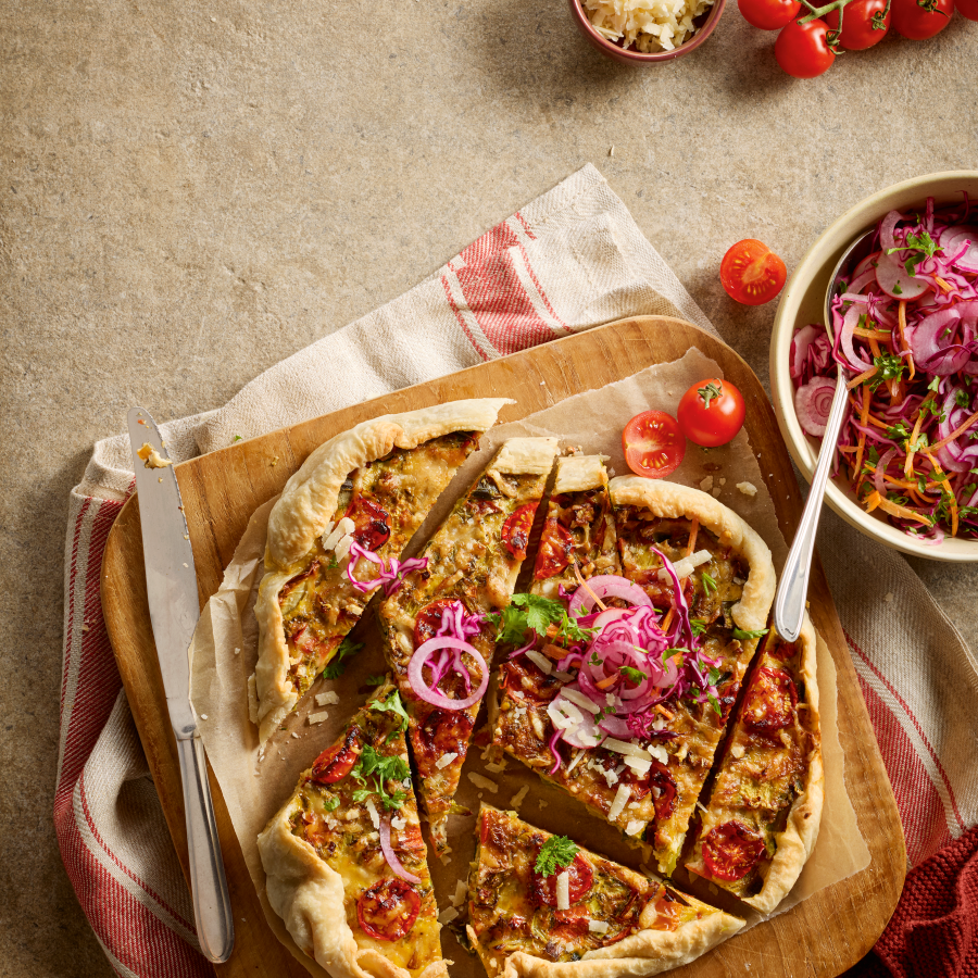 Groentequiche uit de airfryer