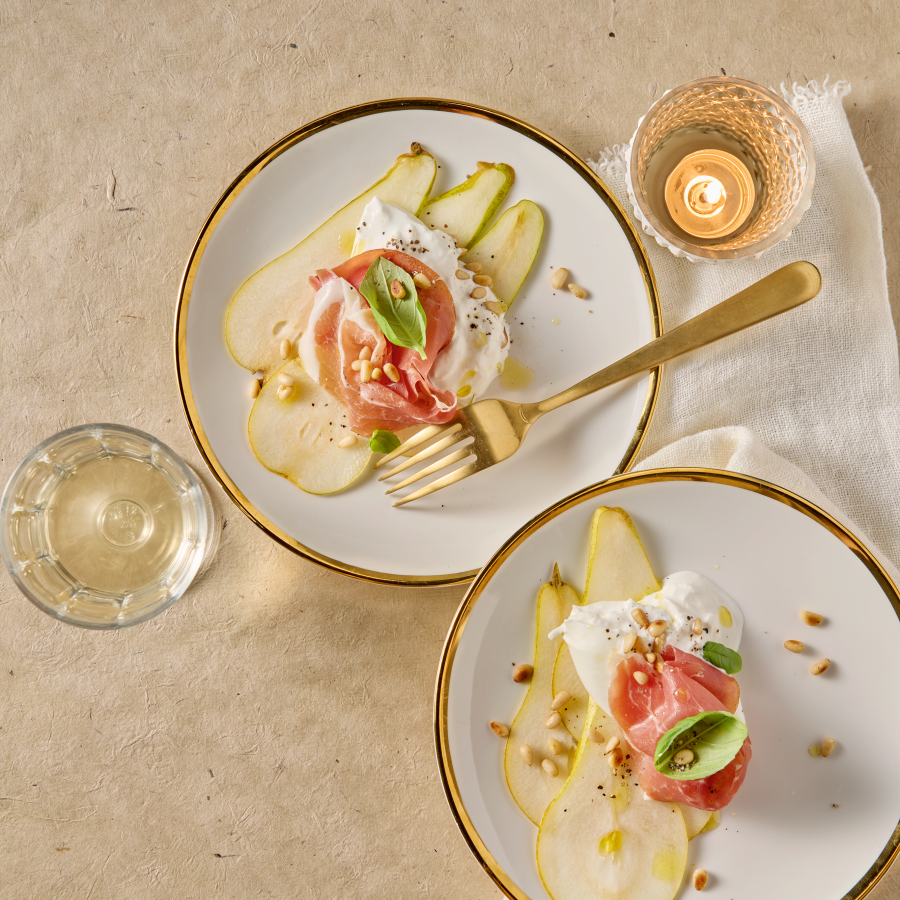 Bruschetta met rauwe ham en vijgen