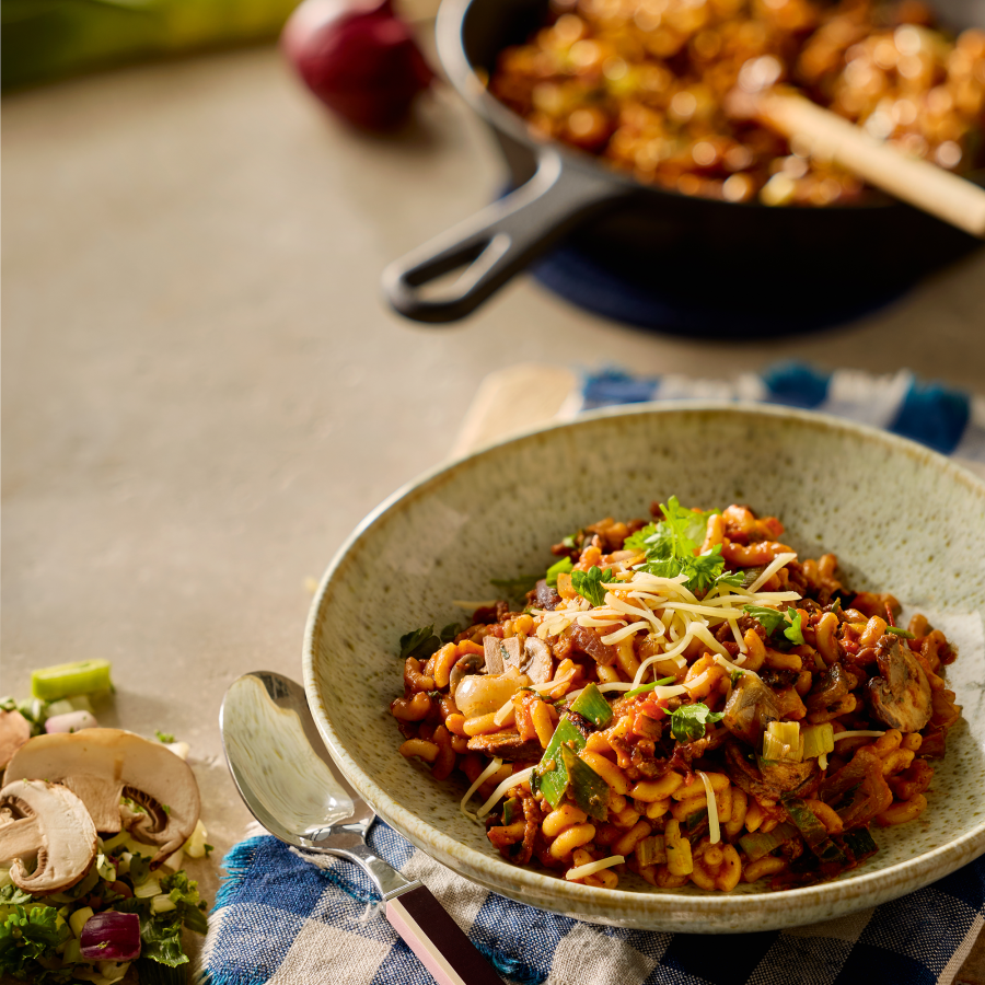 One pot groente-tacopasta