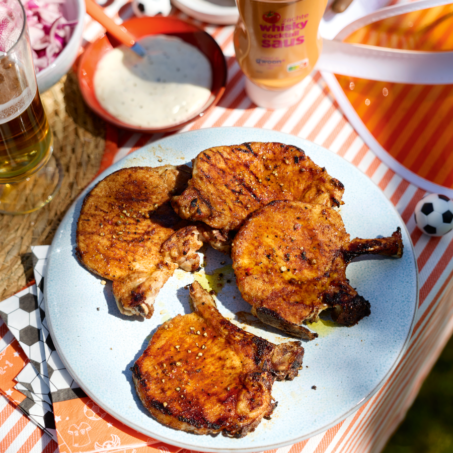 Sweet & smoky BBQ pork chops