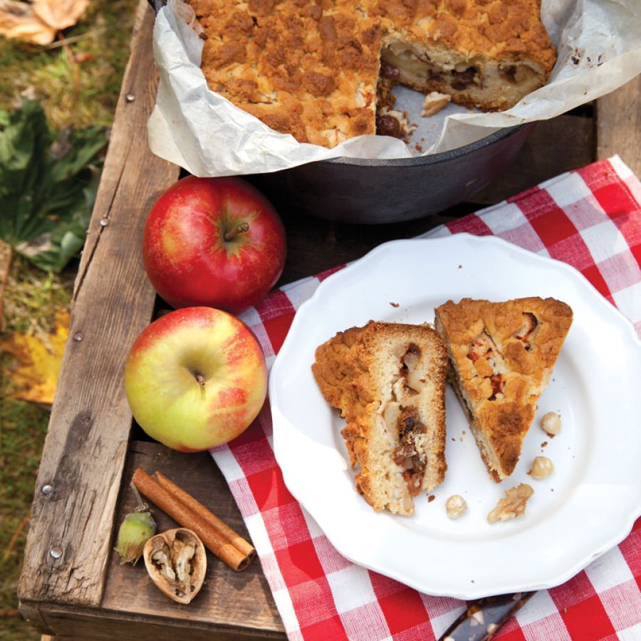 Applecrumble uit het vuur