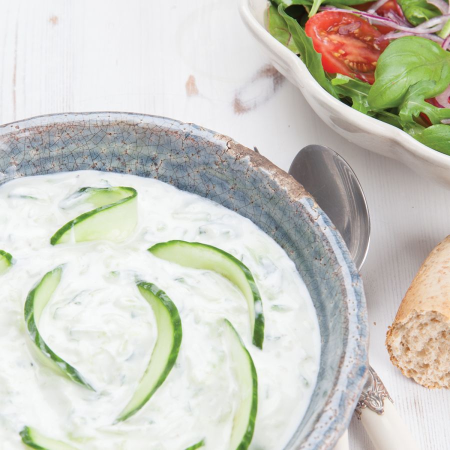 Tzatziki met tomatensalade