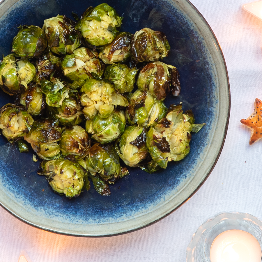 Geroosterde spruitjes