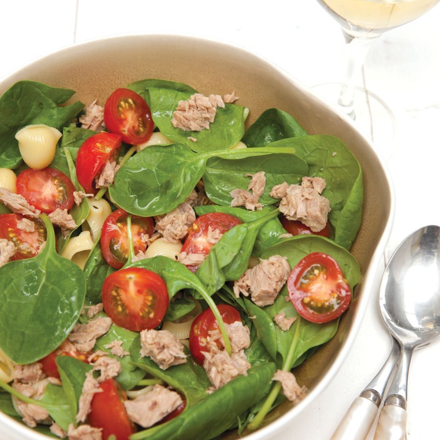 Spinaziesalade met tonijn