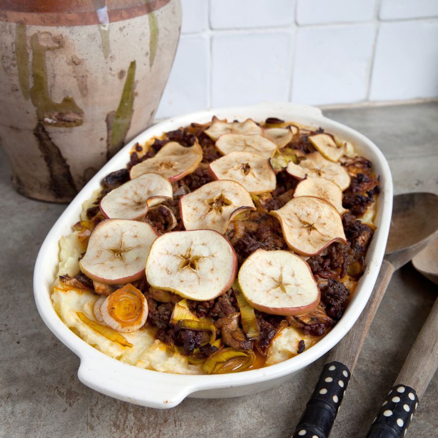 Jachtschotel met appel