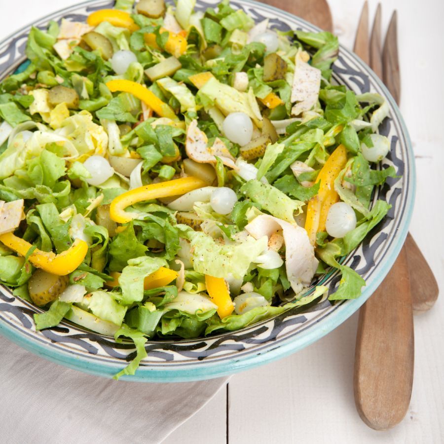 Maaltijdsalade met croutons