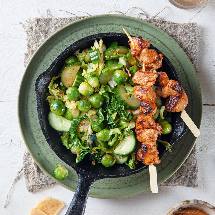 Indisch winterpannetje met saté